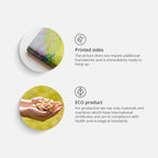 Opalescent World Map Decorative Pinboard