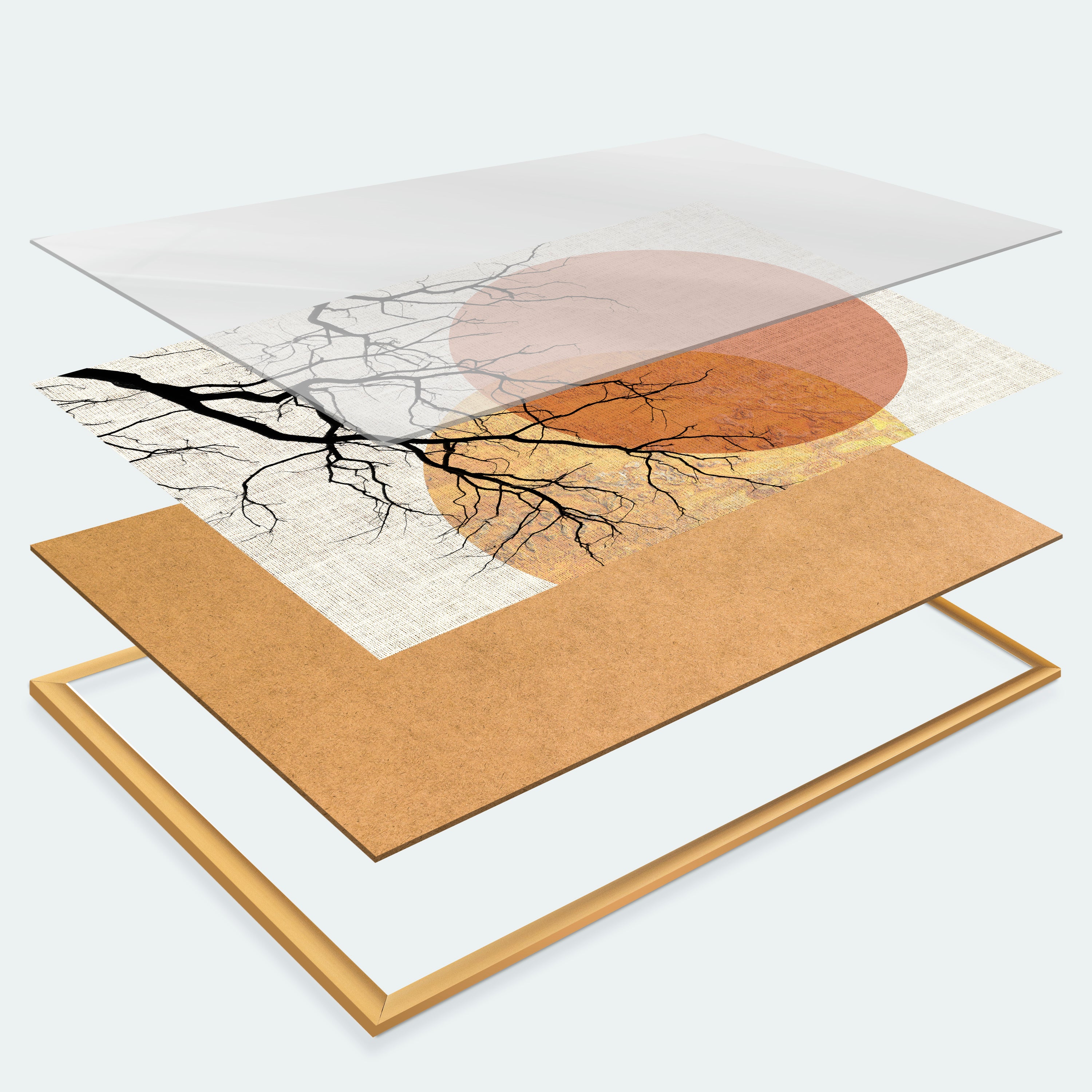 Mediterranean Hill and Lake Tapestry Landscape Poster