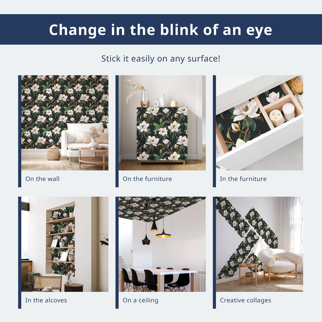 Repeating Sun Pattern Navy Wallpaper