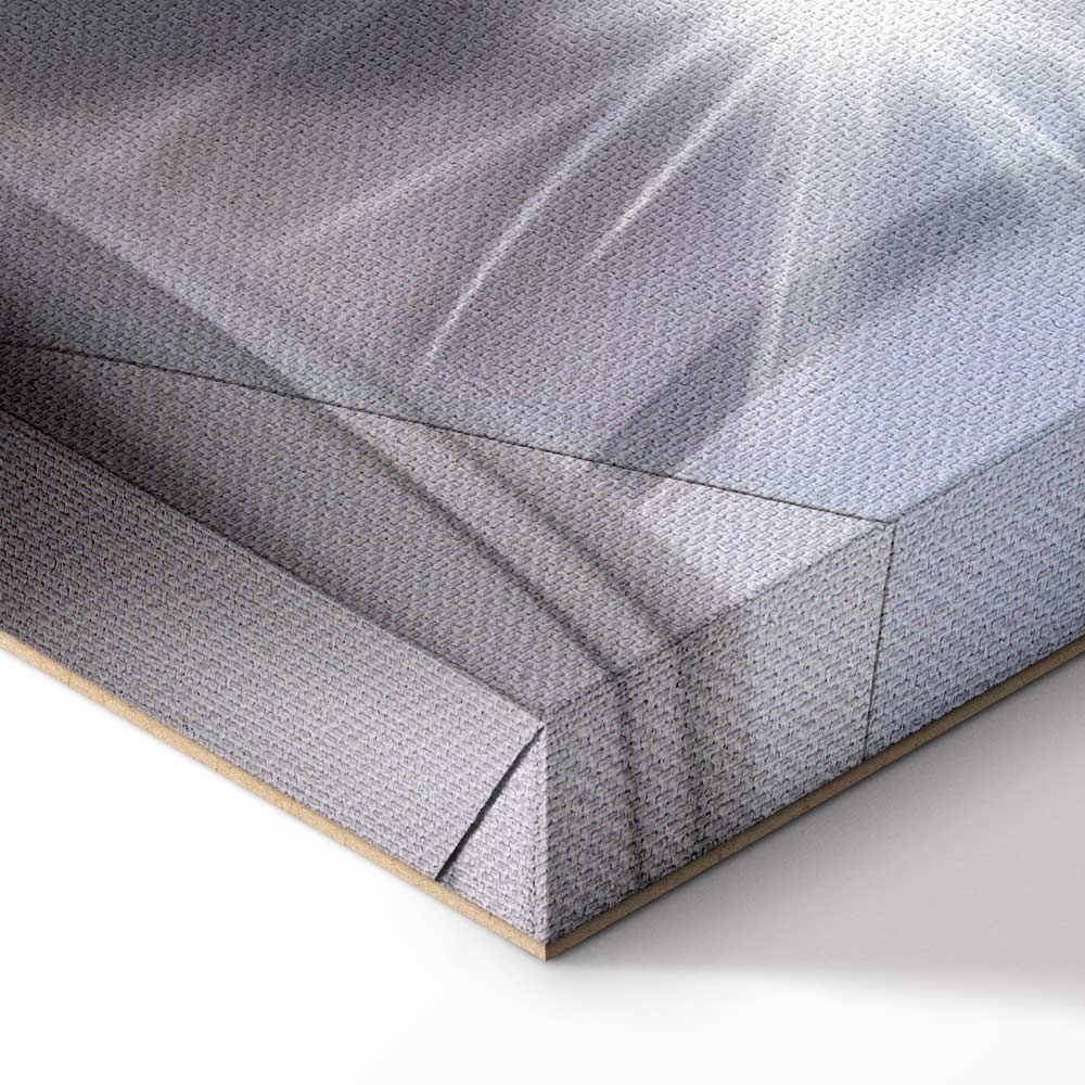 Gold Couple Silhouette Canvas Print