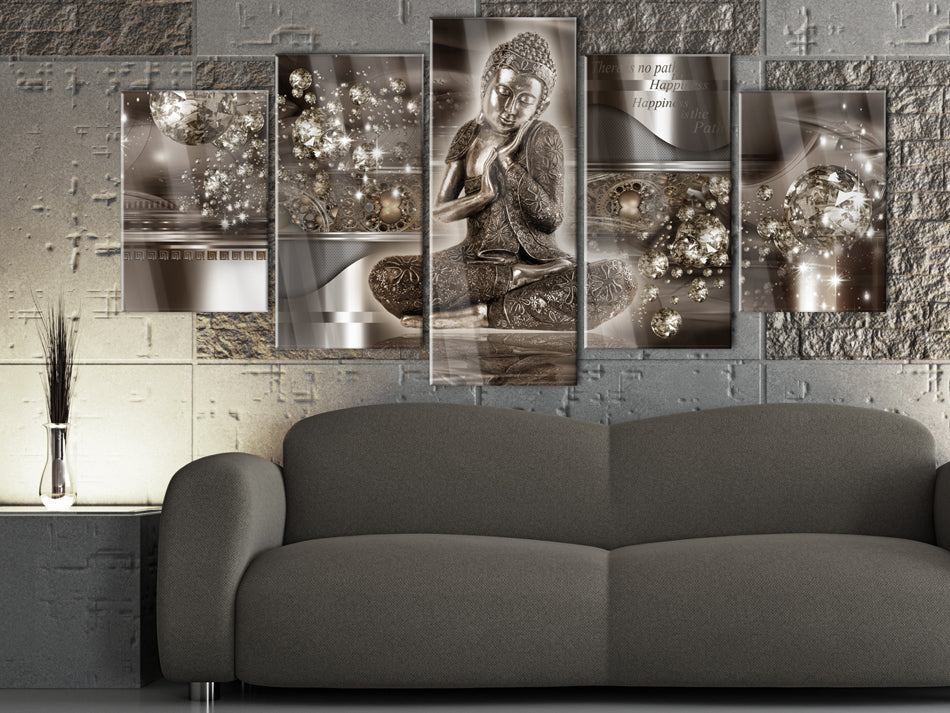 Zen Buddha Texture Abstract Acrylic Prints