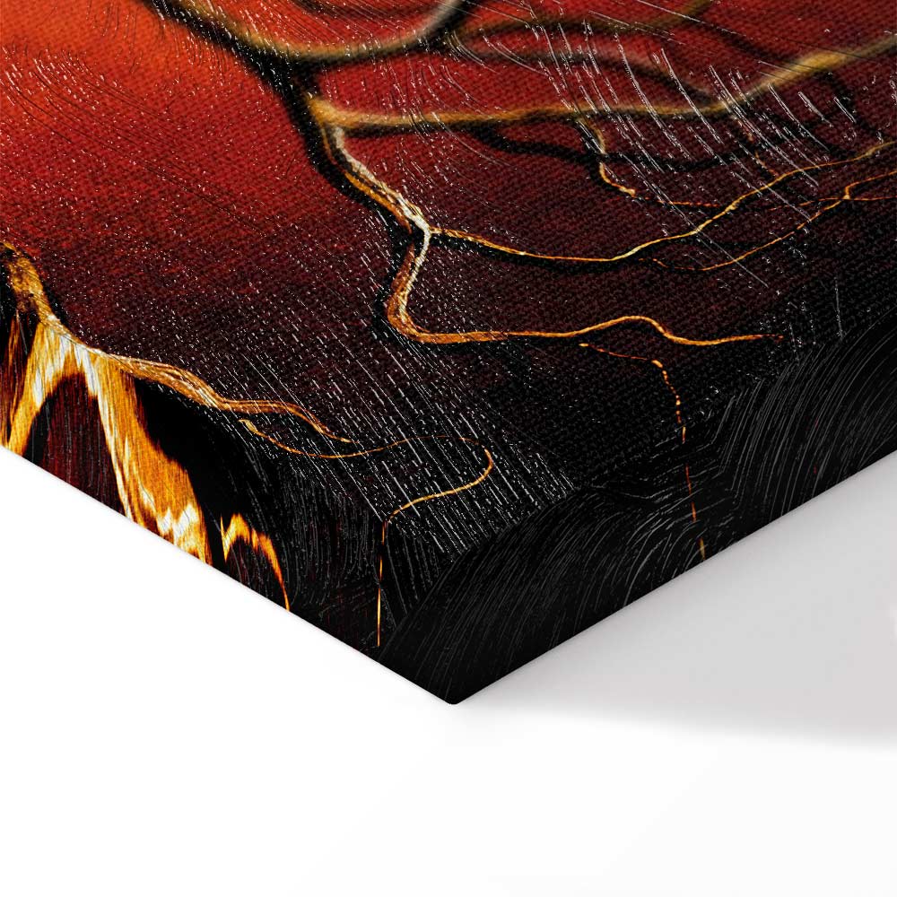 Abstract Romantic Trees Canvas Print