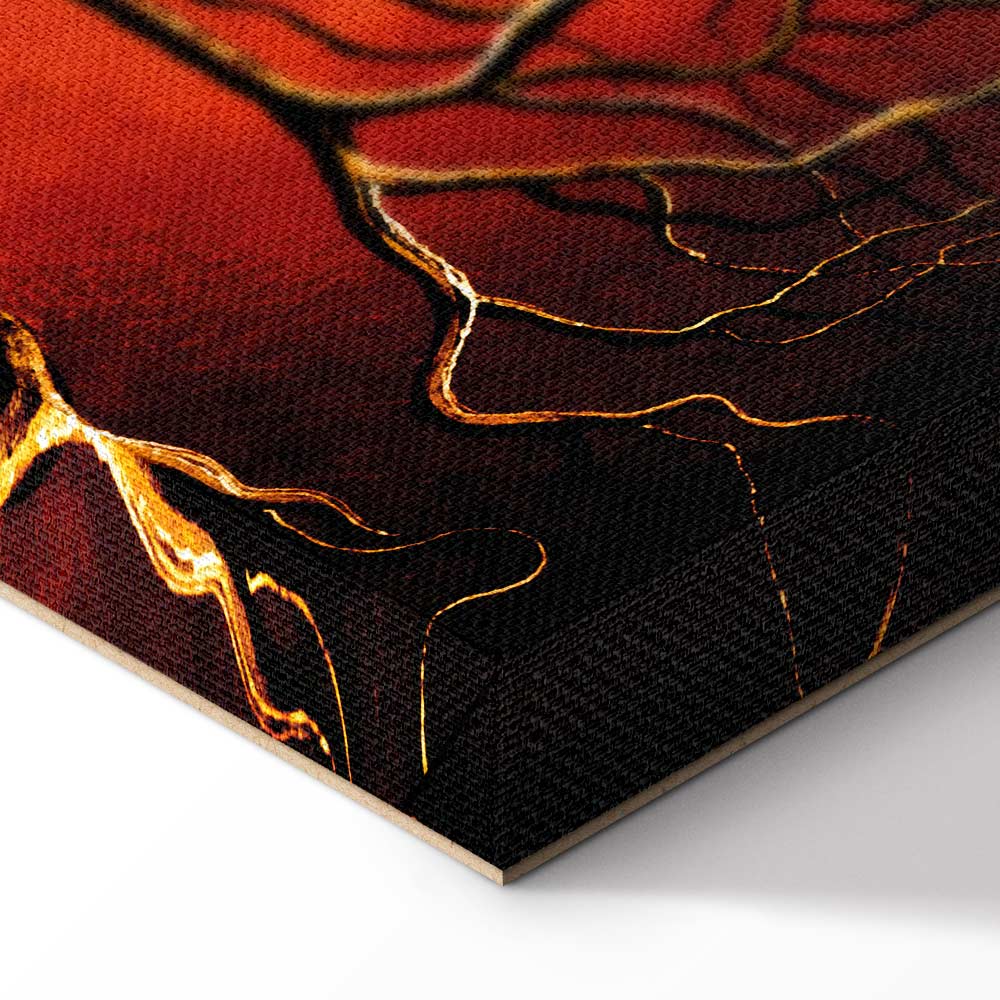 Abstract Romantic Trees Canvas Print