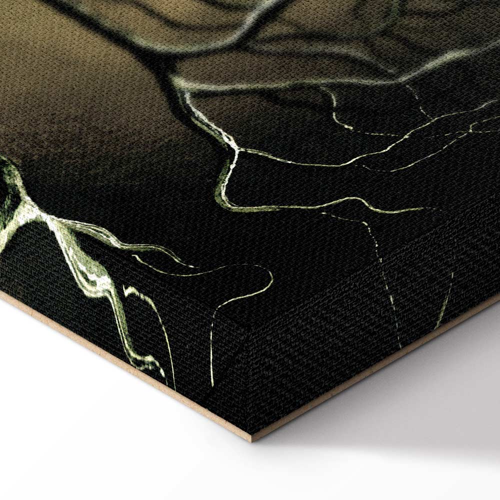 Abstract Romantic Trees Multicolor Canvas Print