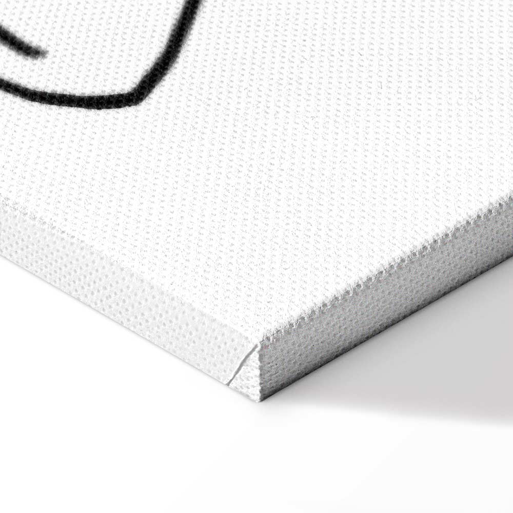 Female Silhouette Erotic Vertical Canvas Print