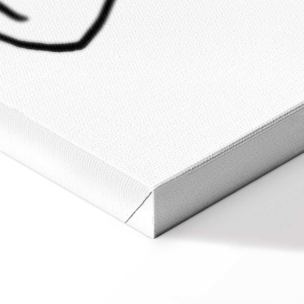 Female Silhouette Erotic Vertical Canvas Print