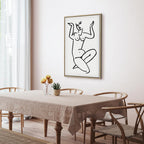 Female Silhouette Erotic Vertical Canvas Print