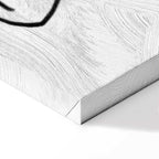 Female Silhouette Erotic Vertical Canvas Print