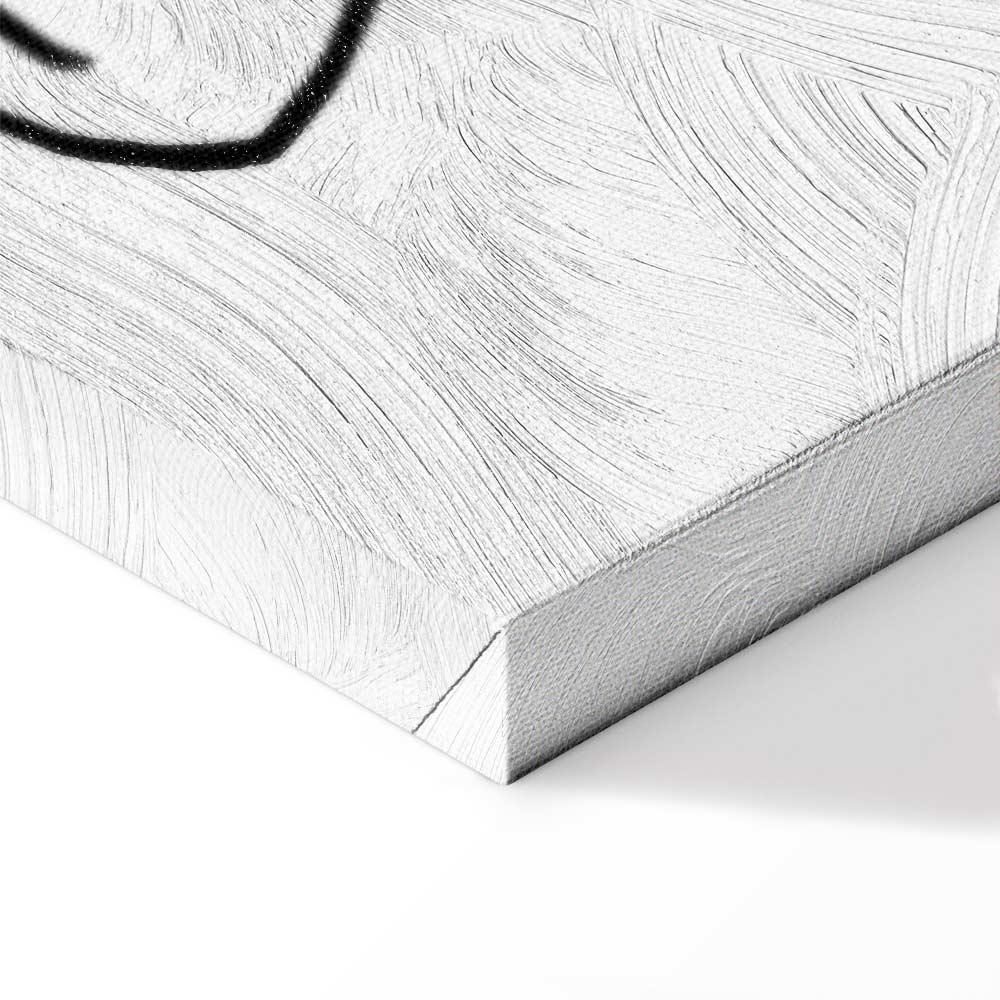 Female Silhouette Erotic Vertical Canvas Print