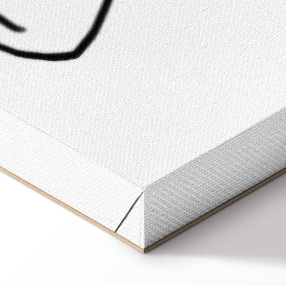 Female Silhouette Erotic Vertical Canvas Print