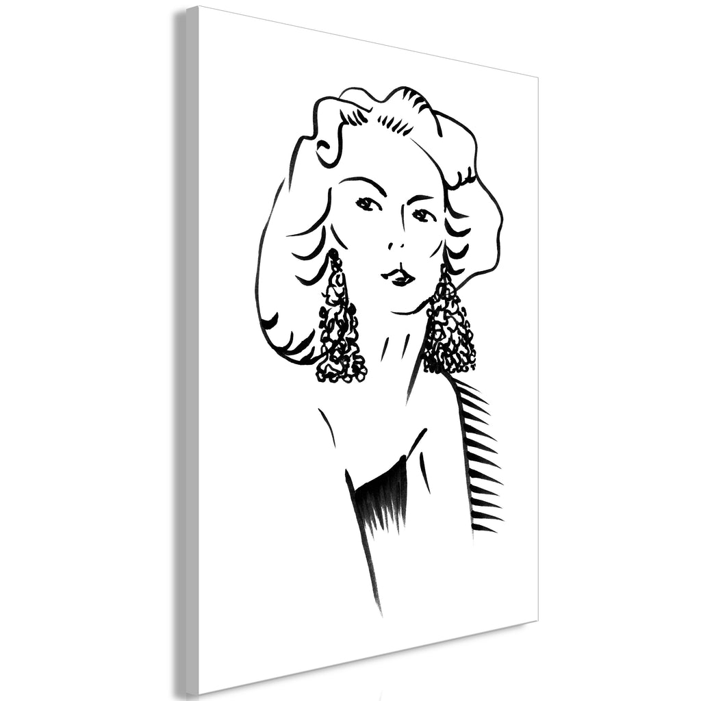 Canvas Print Vertical Romantic Blonde 1 Part