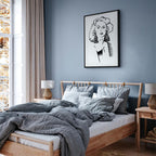 Romantic Blonde Woman Portrait Vertical Canvas Print