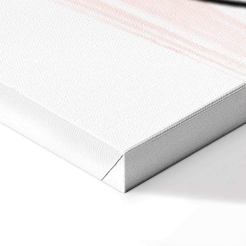 Sunbathing Women Silhouette Wide Canvas Print