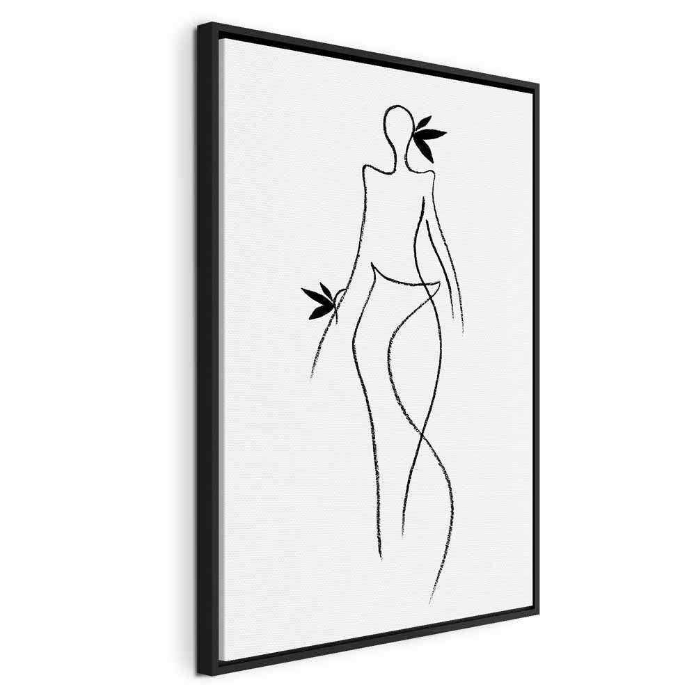 Exotic Dance Silhouette Vertical Canvas Print