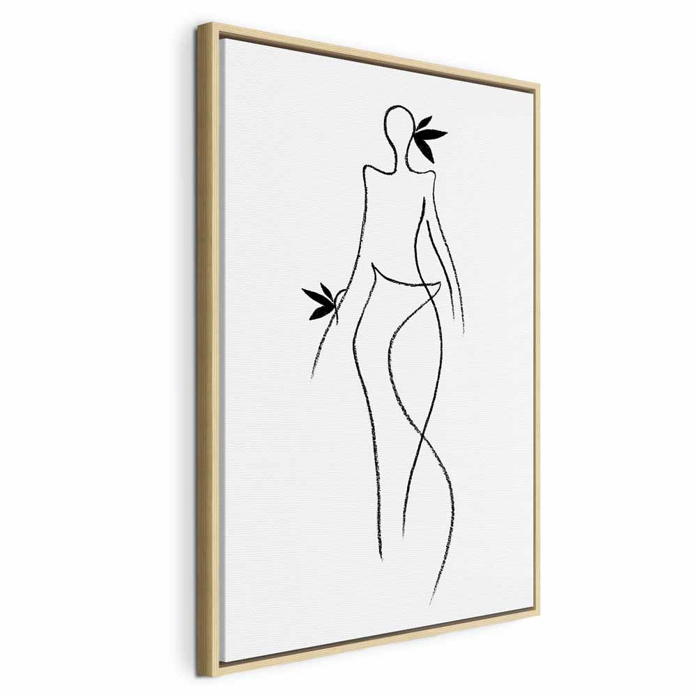 Exotic Dance Silhouette Vertical Canvas Print