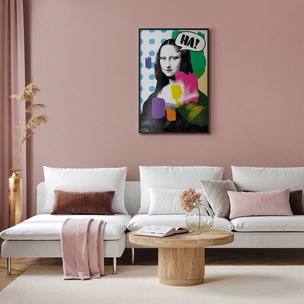 Mona Lisa Pop Art Portrait Poster