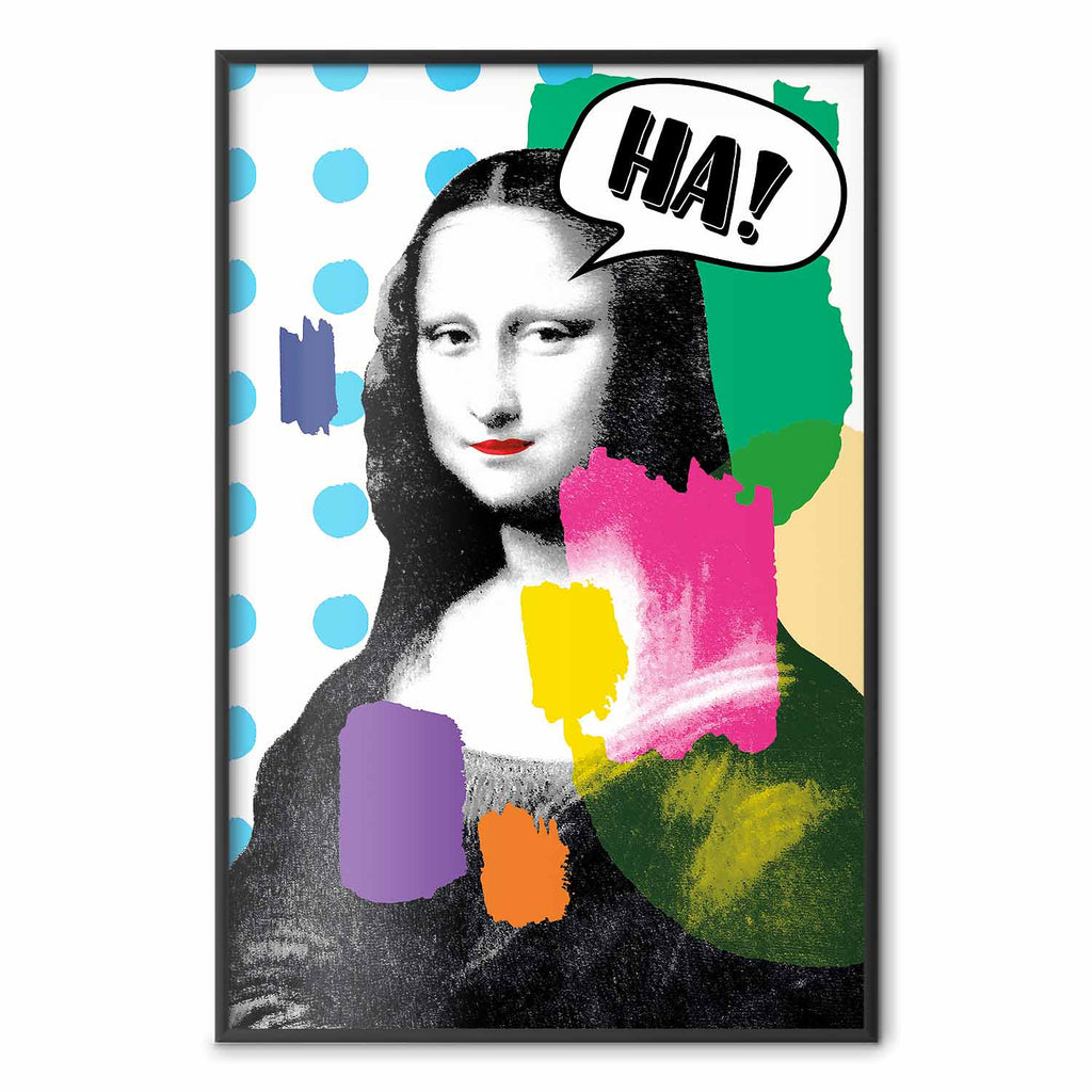Mona Lisa Pop Art Portrait Poster