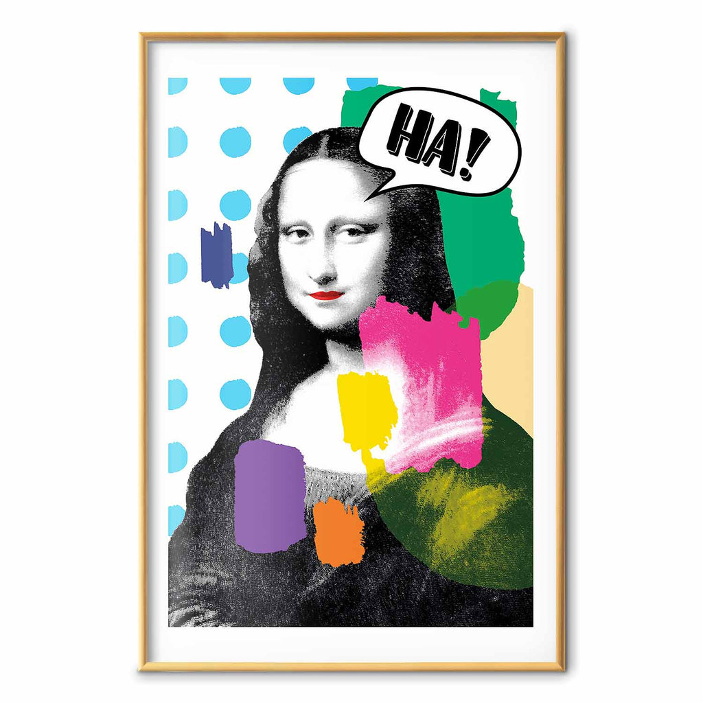 Mona Lisa Pop Art Portrait Poster