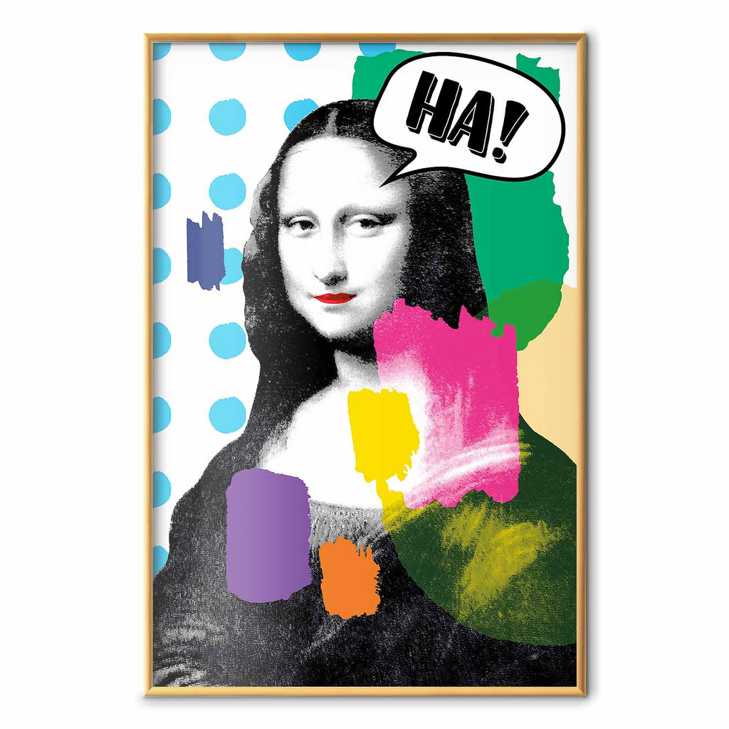 Mona Lisa Pop Art Portrait Poster