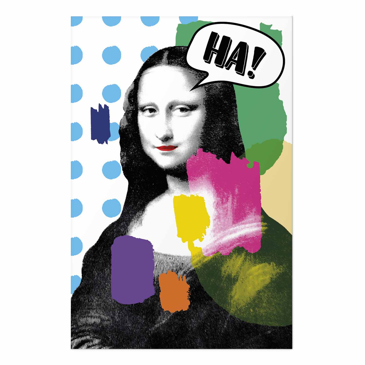 Mona Lisa Pop Art Portrait Poster