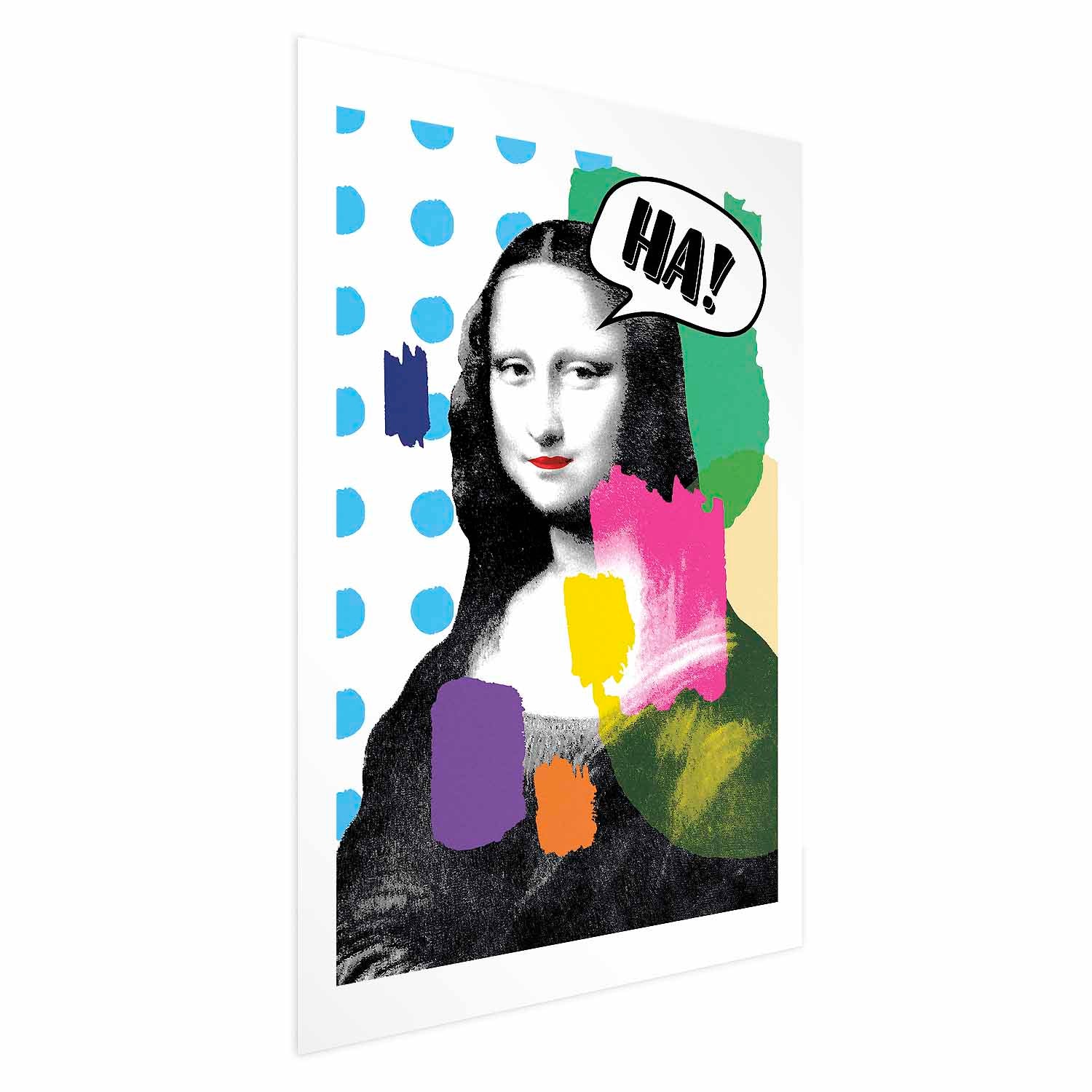Mona Lisa Pop Art Portrait Poster