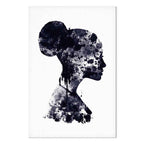 Abstract Female Profile Portrait Canvas Print