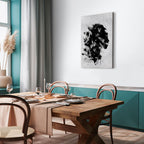 Classic Profile Abstract Portrait Canvas Print