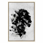 Classic Profile Abstract Portrait Canvas Print