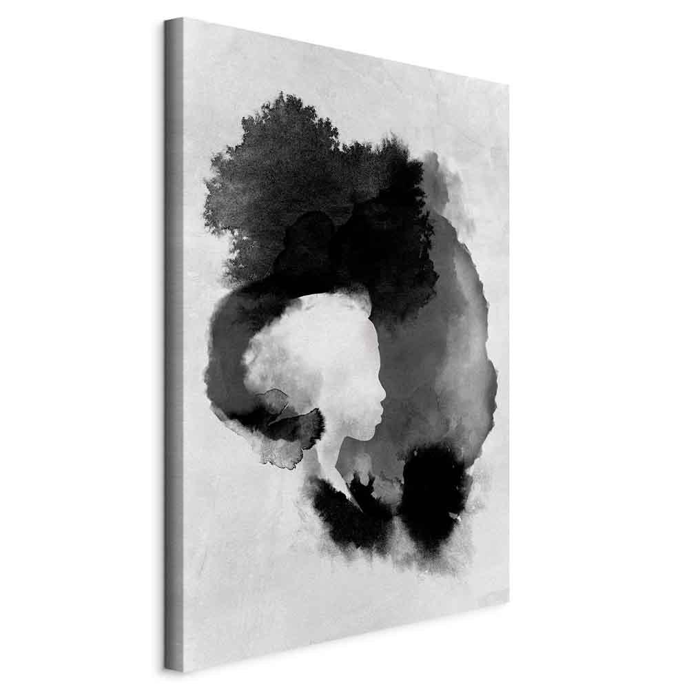 Painted Light Abstract Vertical Canvas Print