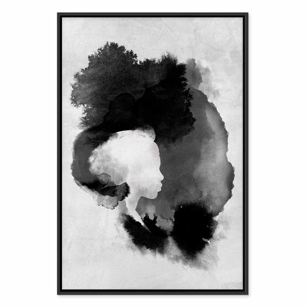 Painted Light Abstract Vertical Canvas Print