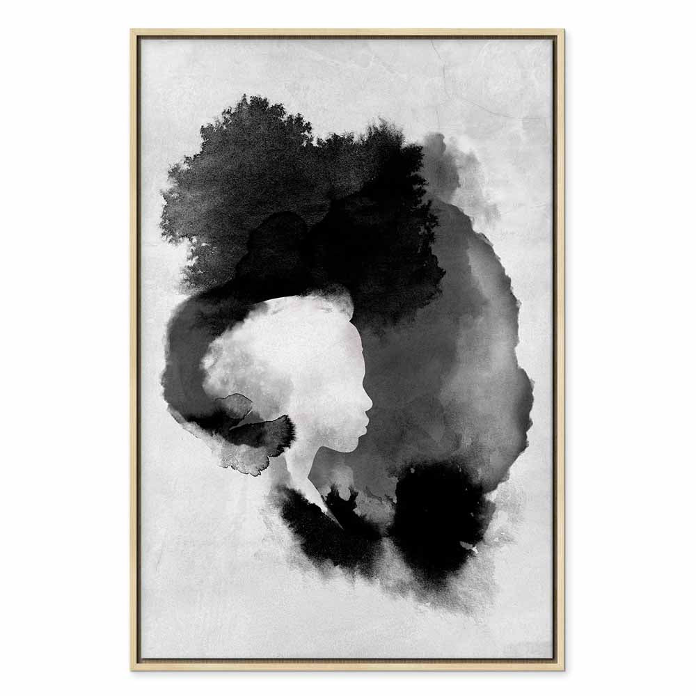 Painted Light Abstract Vertical Canvas Print