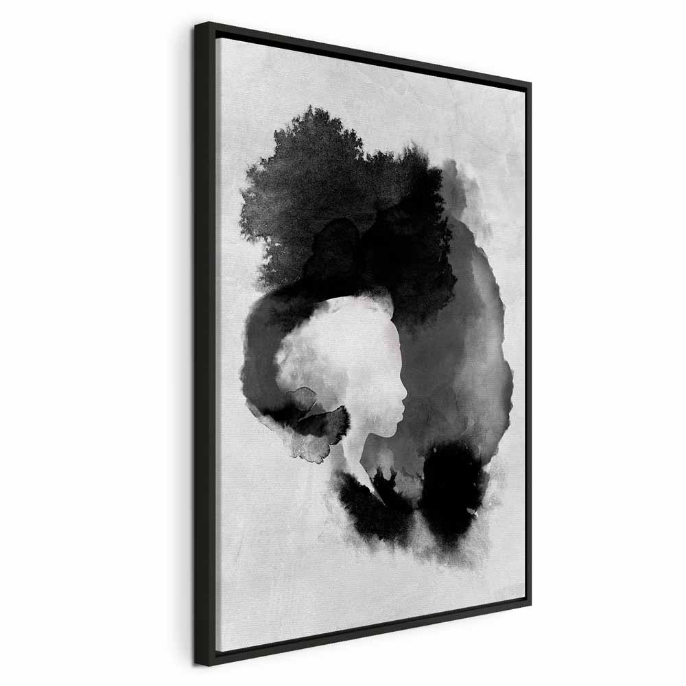 Painted Light Abstract Vertical Canvas Print