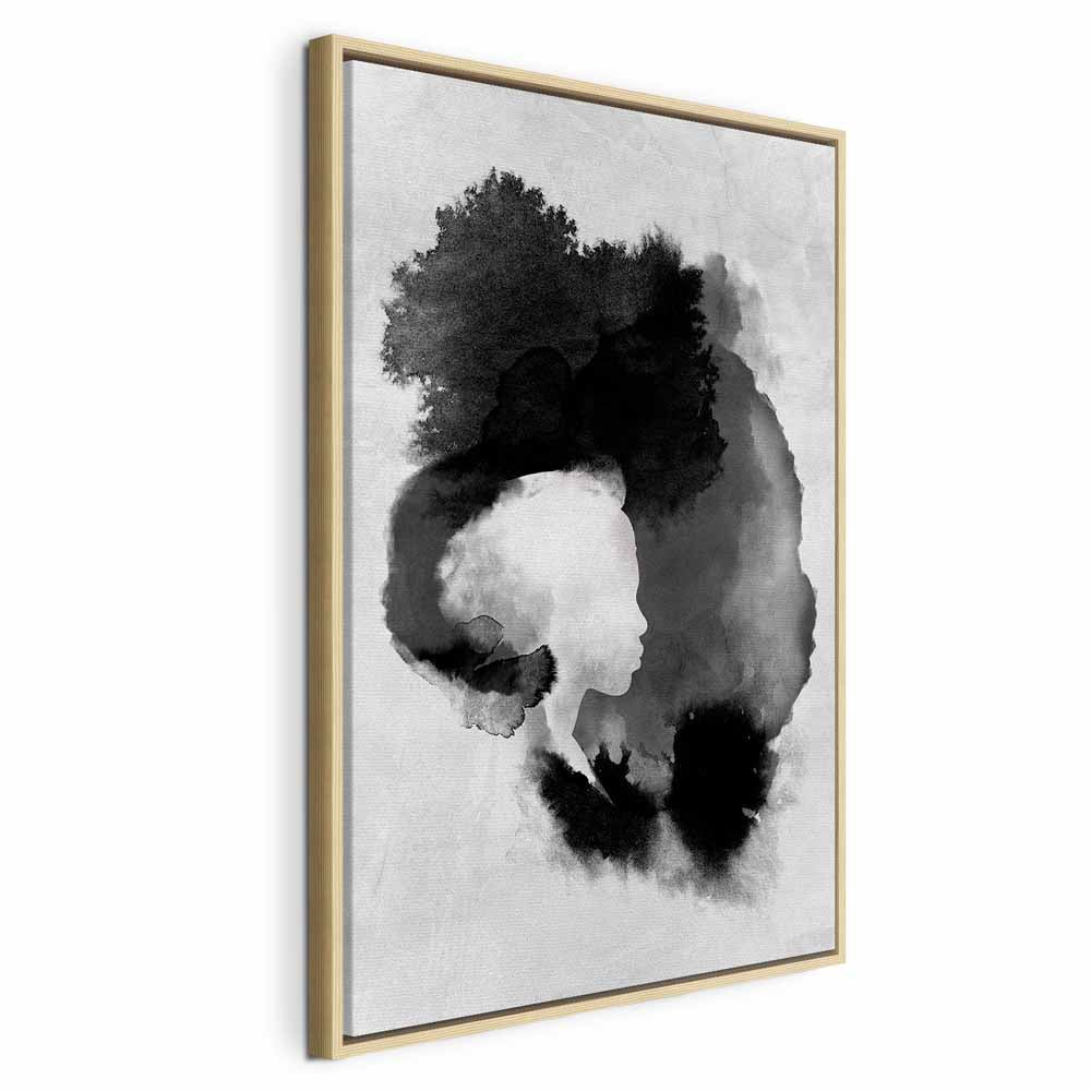 Painted Light Abstract Vertical Canvas Print