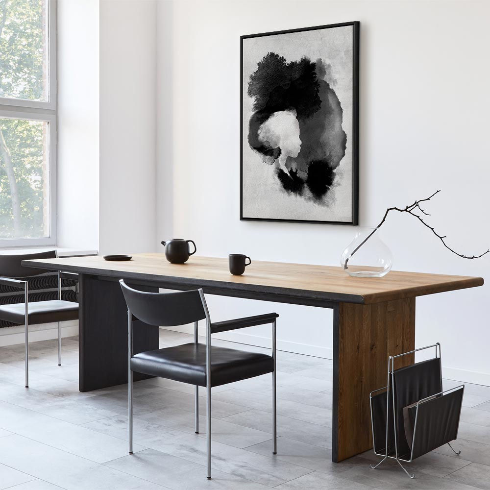 Painted Light Abstract Vertical Canvas Print