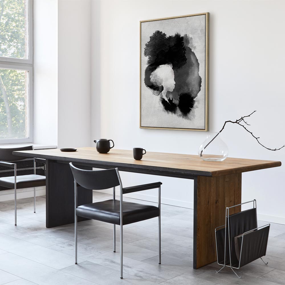 Painted Light Abstract Vertical Canvas Print