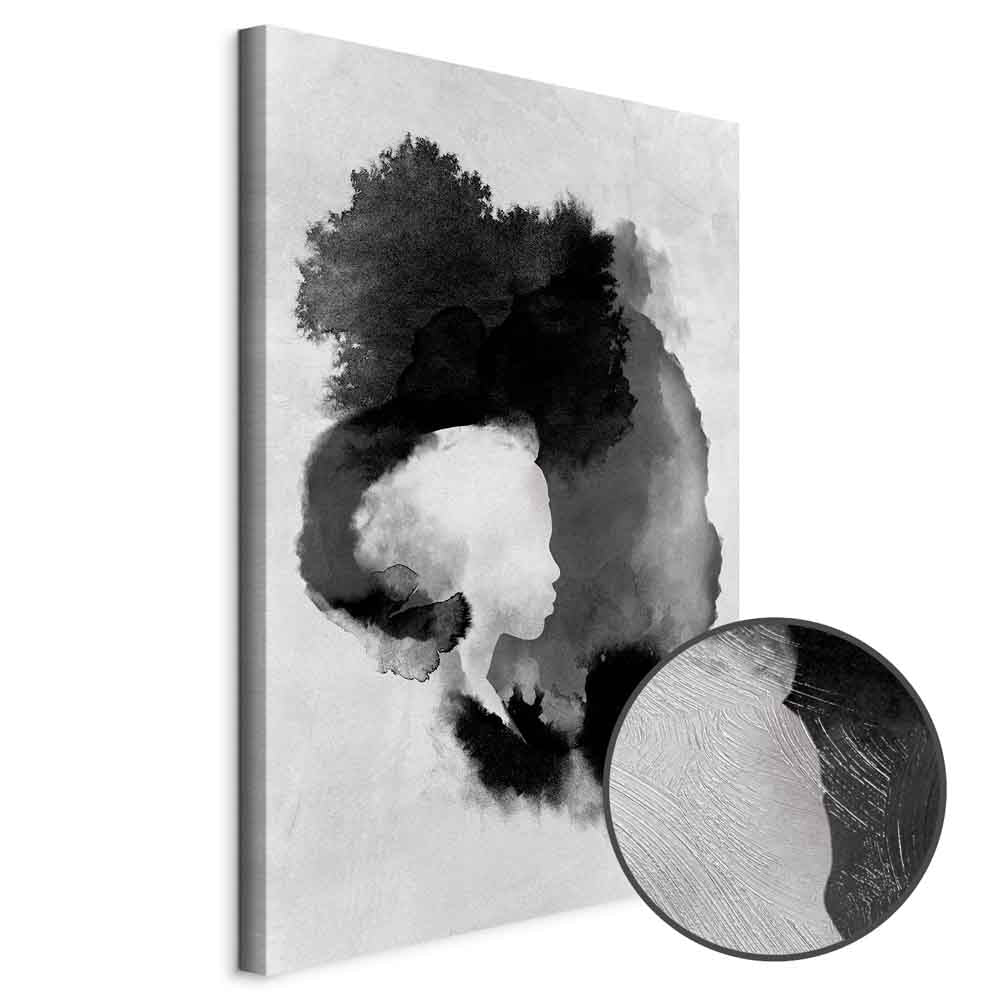 Painted Light Abstract Vertical Canvas Print