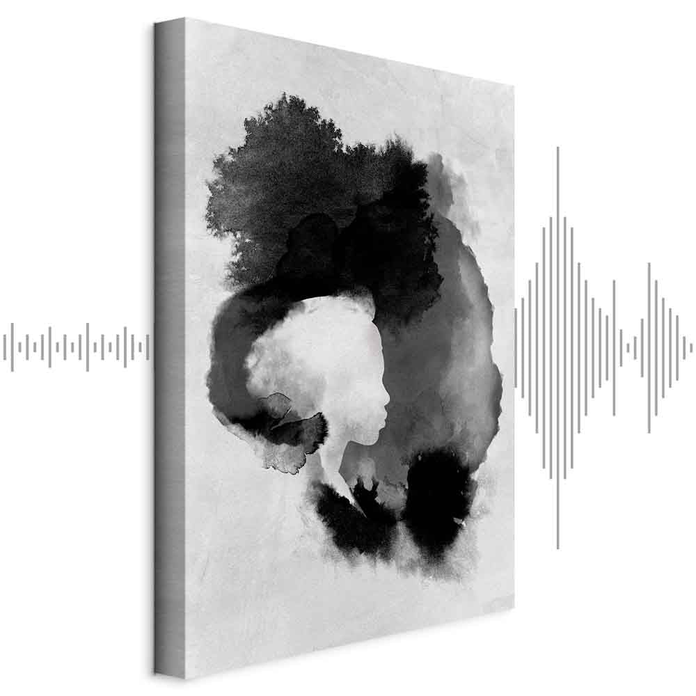 Painted Light Abstract Vertical Canvas Print