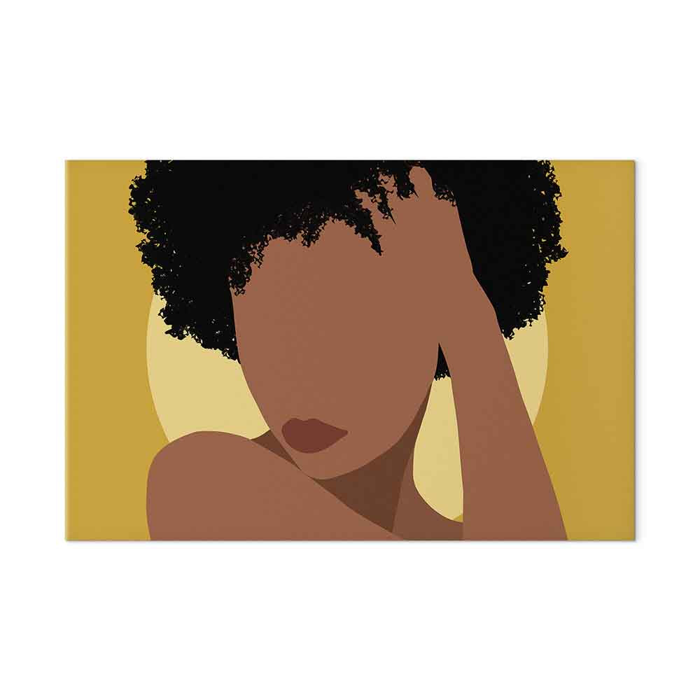 Woman Portrait Abstract Canvas Print