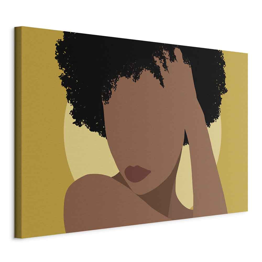 Woman Portrait Abstract Canvas Print