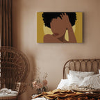 Woman Portrait Abstract Canvas Print