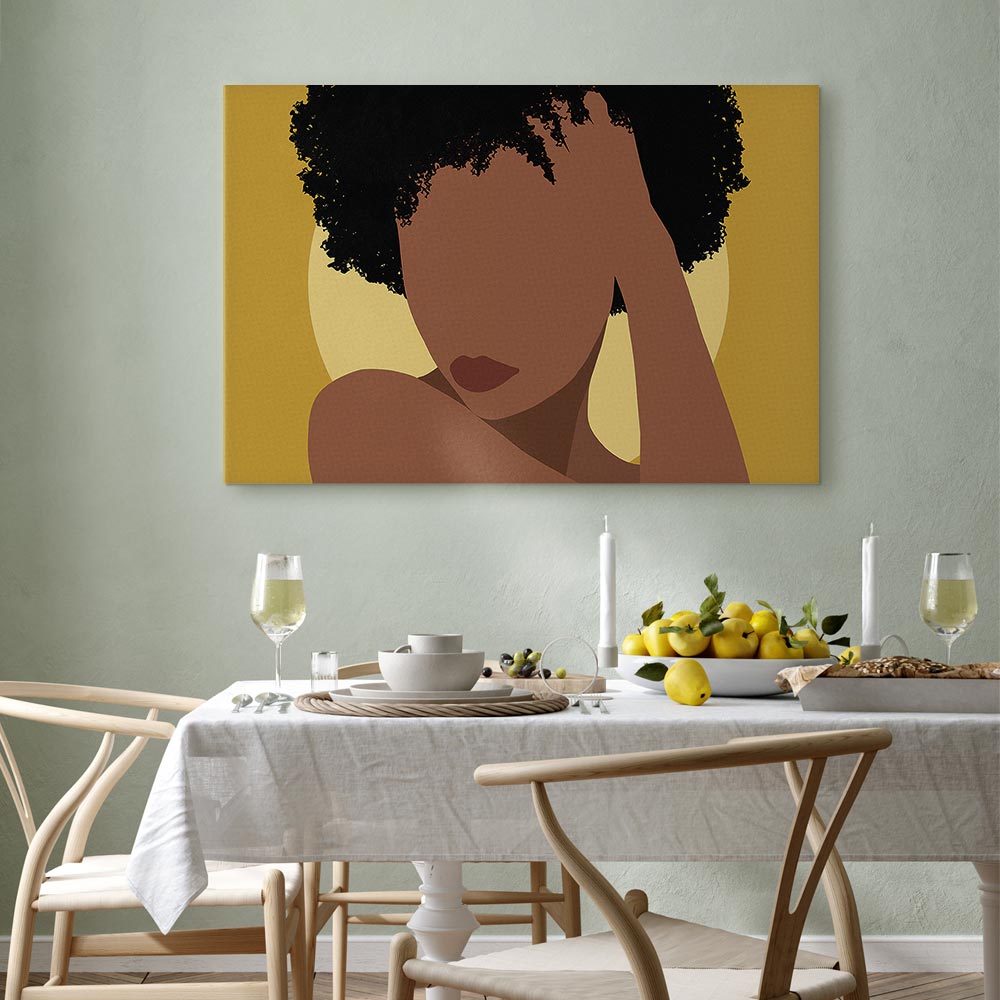 Woman Portrait Abstract Canvas Print
