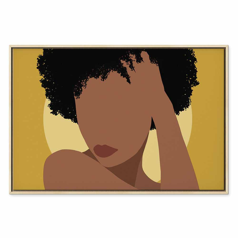 Woman Portrait Abstract Canvas Print