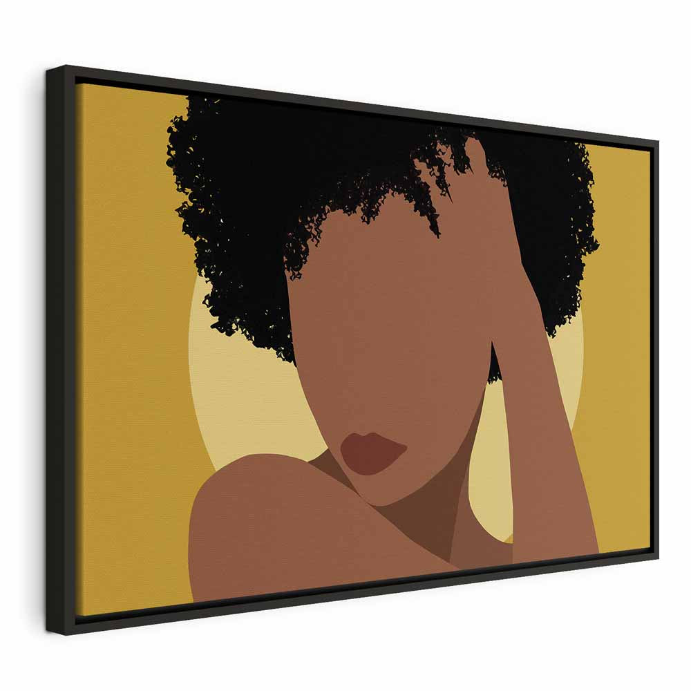 Woman Portrait Abstract Canvas Print