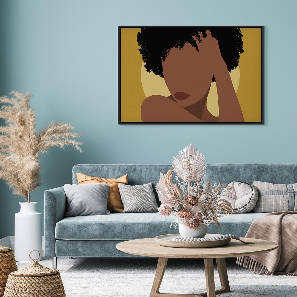 Woman Portrait Abstract Canvas Print