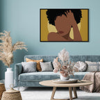 Woman Portrait Abstract Canvas Print