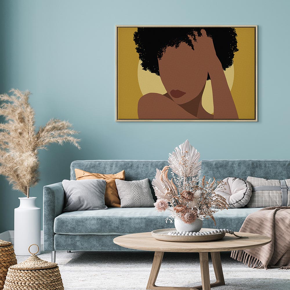 Woman Portrait Abstract Canvas Print