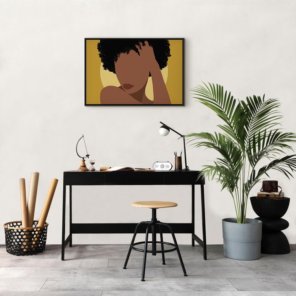 Woman Portrait Abstract Canvas Print