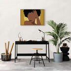 Woman Portrait Abstract Canvas Print