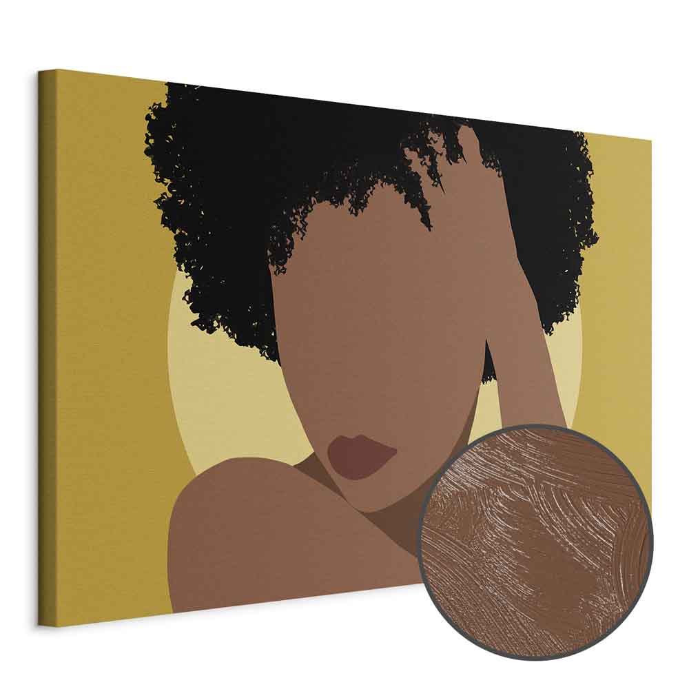 Woman Portrait Abstract Canvas Print