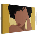 Woman Portrait Abstract Canvas Print